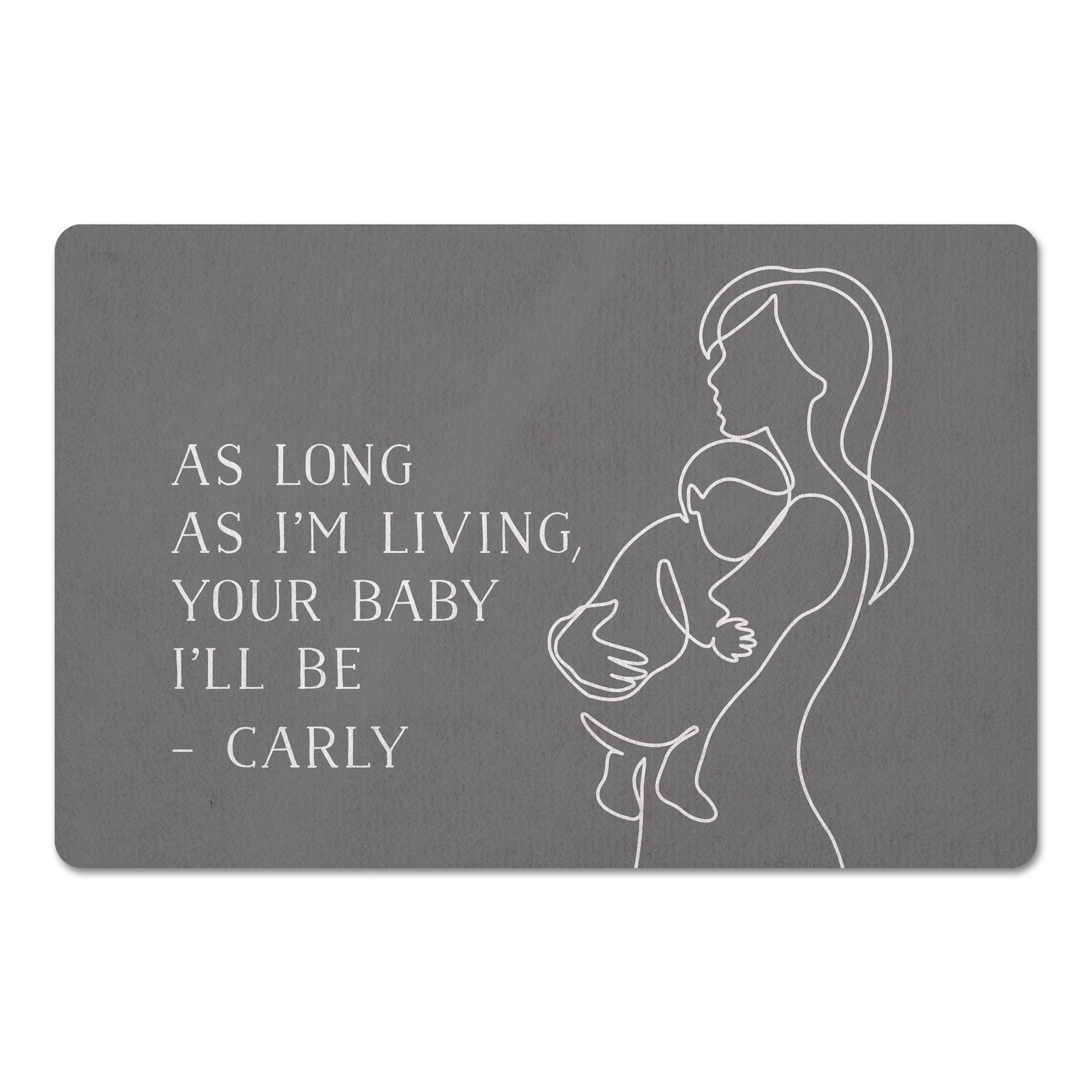 Your Baby I'll Be Personalized 27x18 Floor Mat