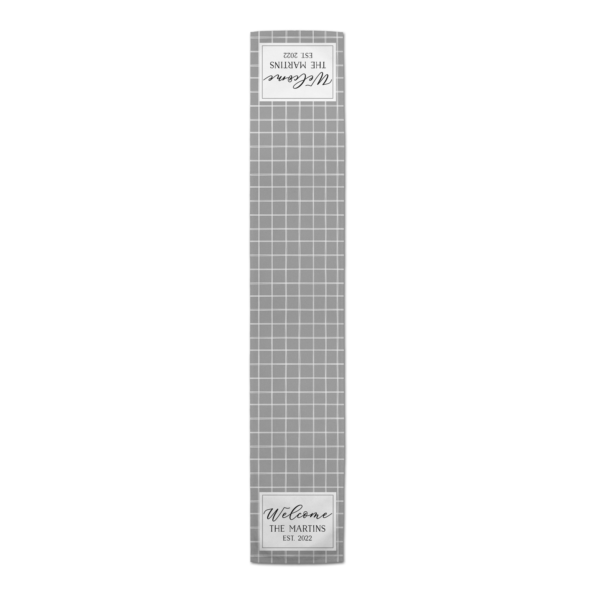Personalized 16x90 Cotton Twill Runner