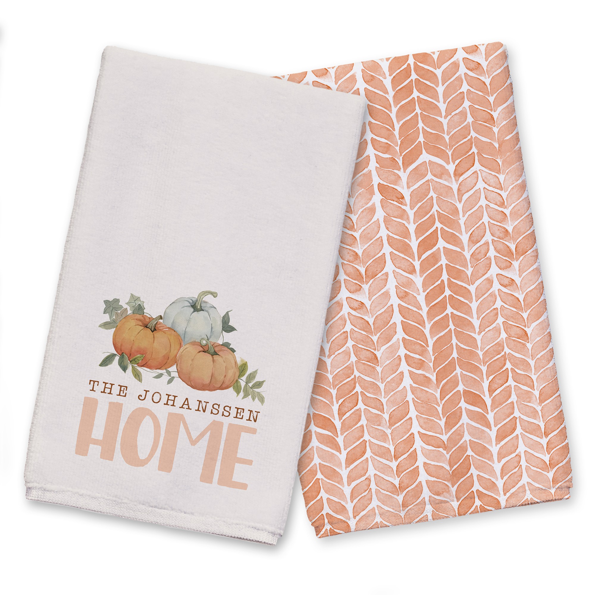 Pumpkin Home Personalized  Towel Set