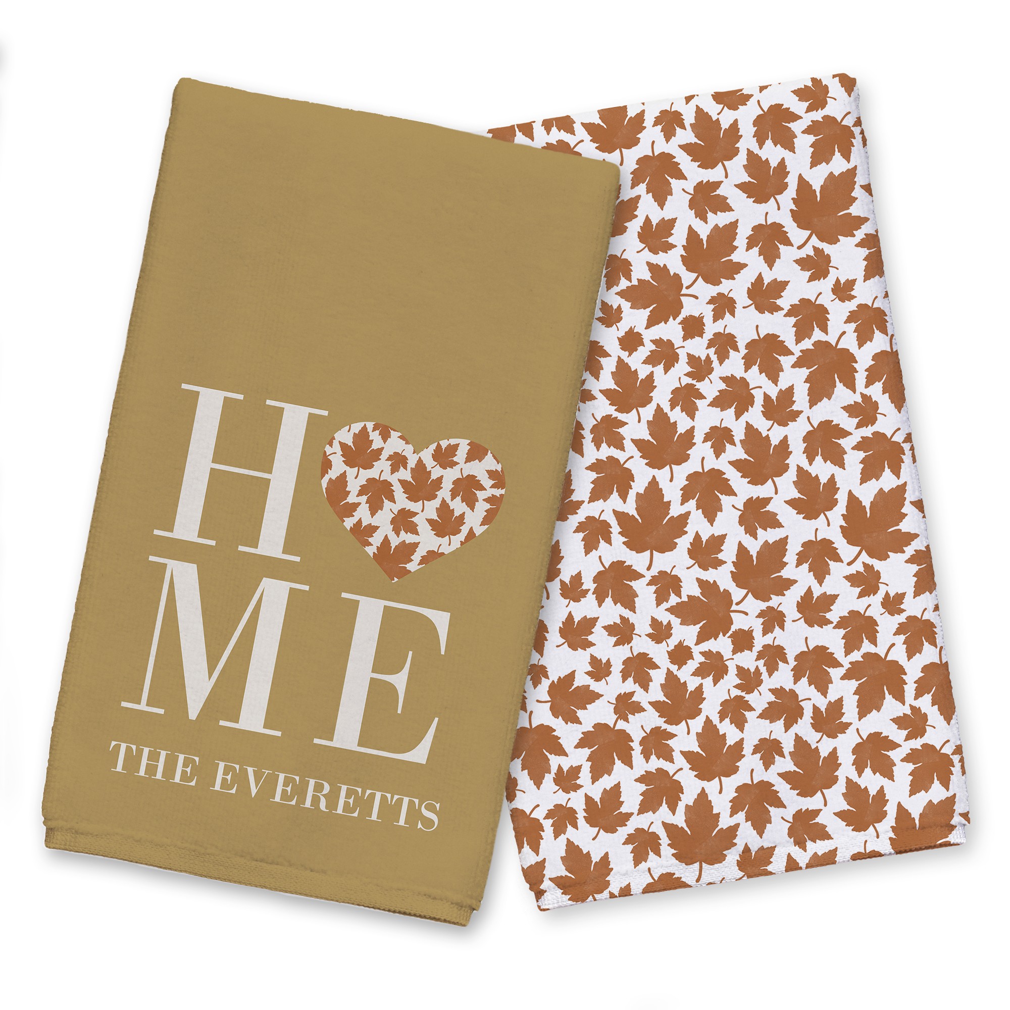 Fall Family Home Personalized  Towel Set