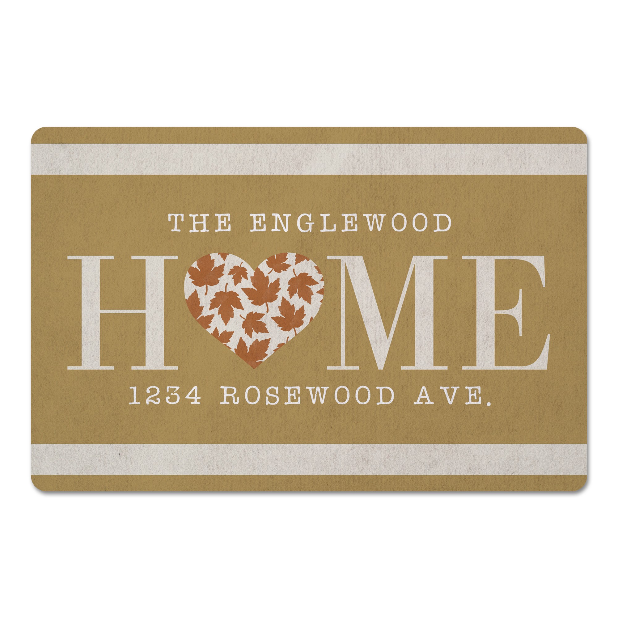 Fall Family Home Personalized 27x18 Floor Mat