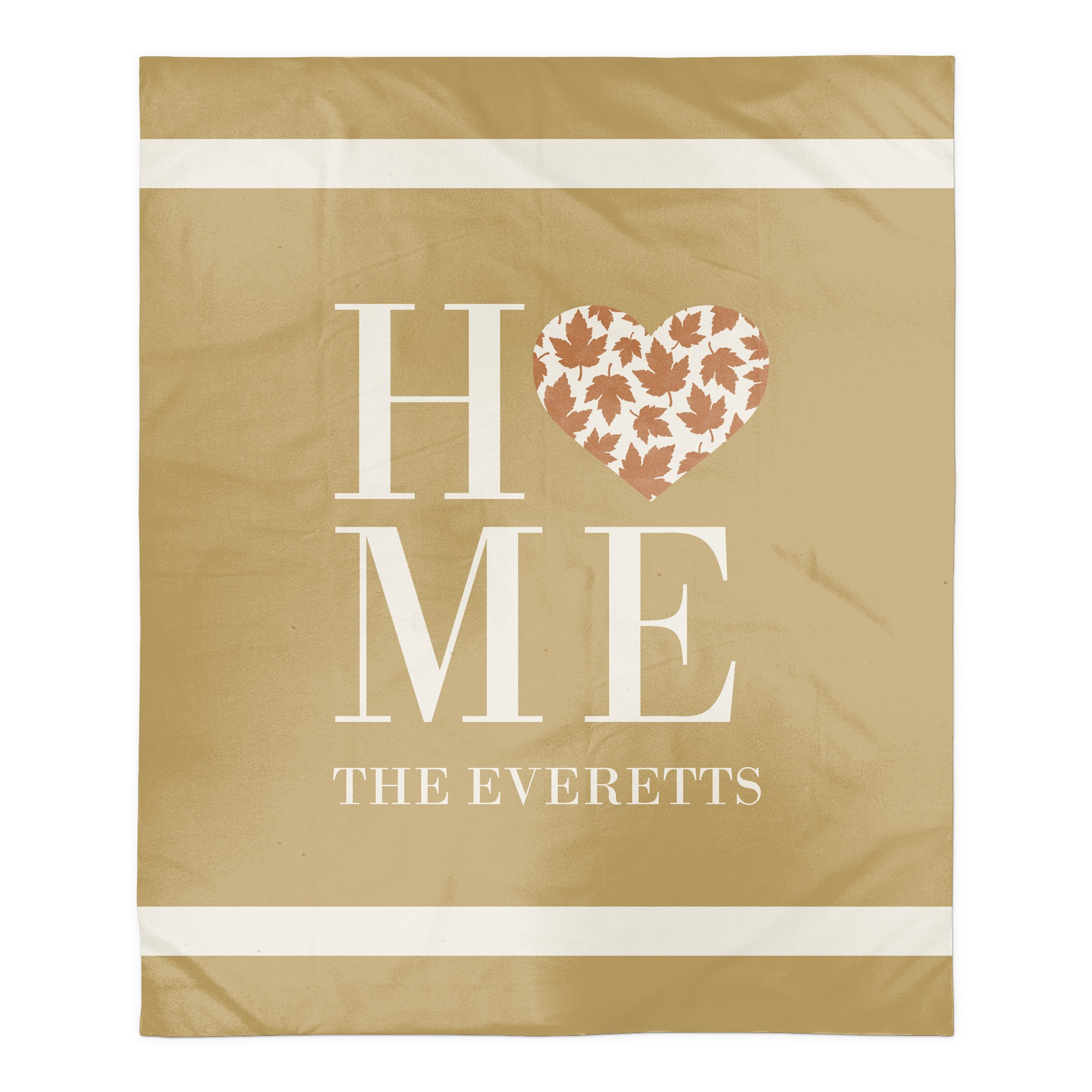 Fall Family Home Personalized 50x60 Sherpa Fleece Blanket