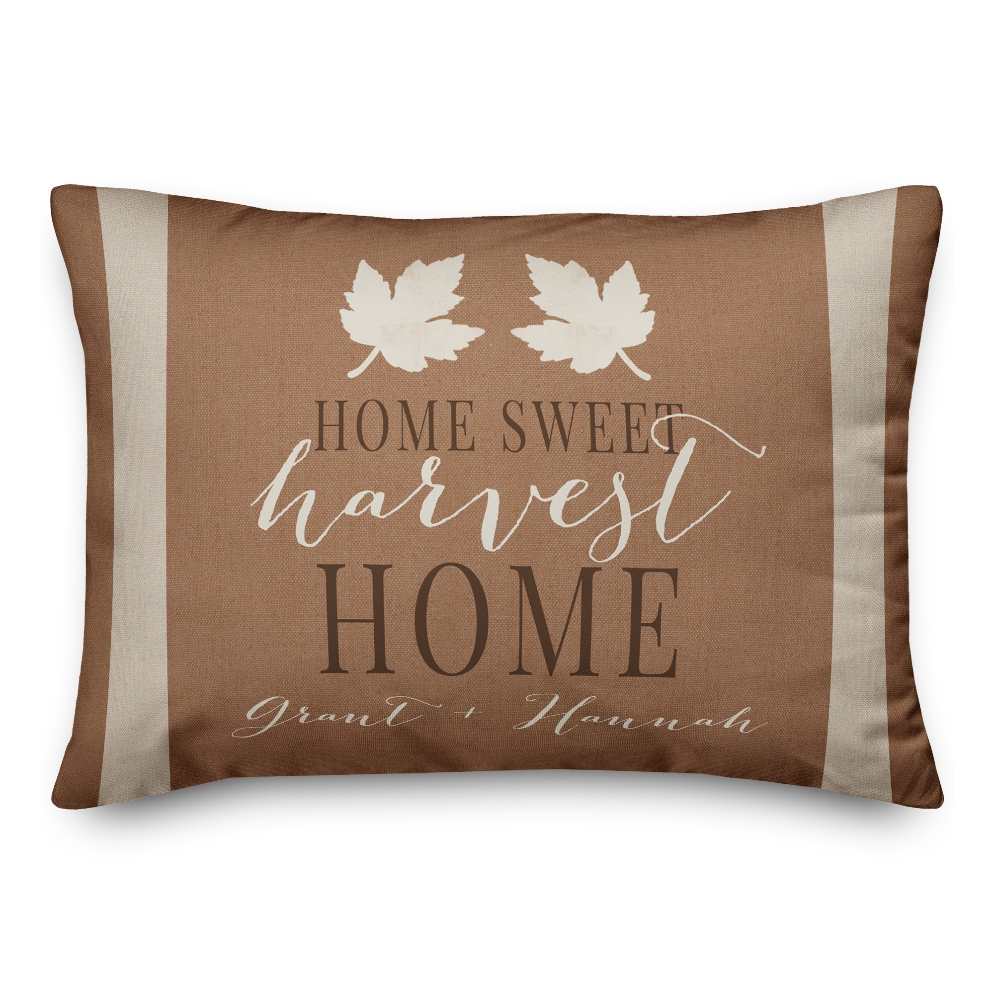 Home Sweet Harvest Home Personalized 14x20 Indoor / Outdoor Pillow