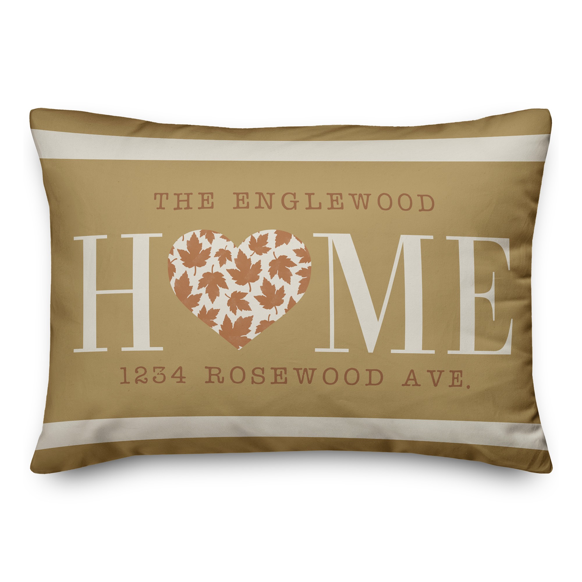 Fall Family Home Personalized 14x20 Indoor / Outdoor Pillow