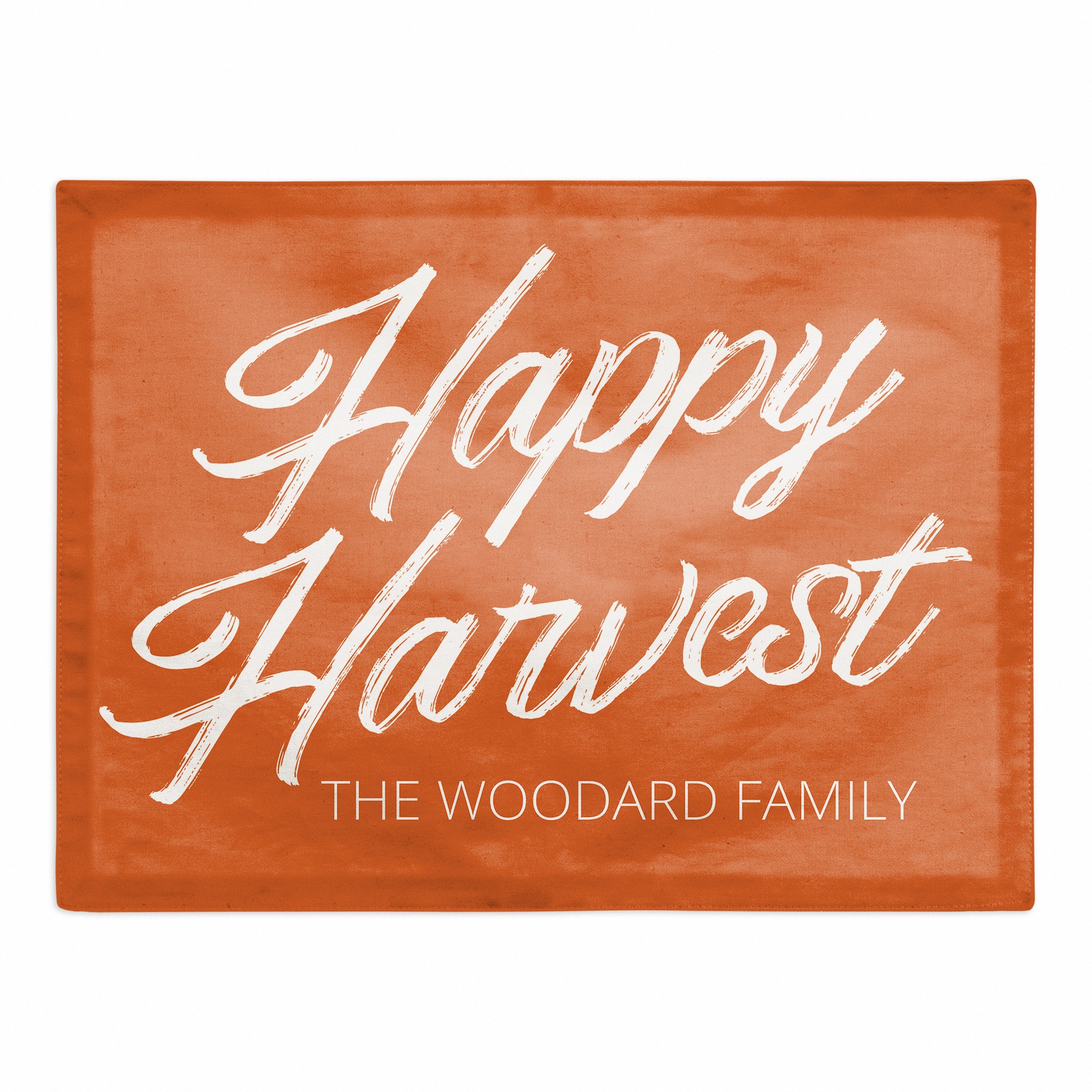 Happy Harvest Personalized 18x14 Cotton Twill Placemat