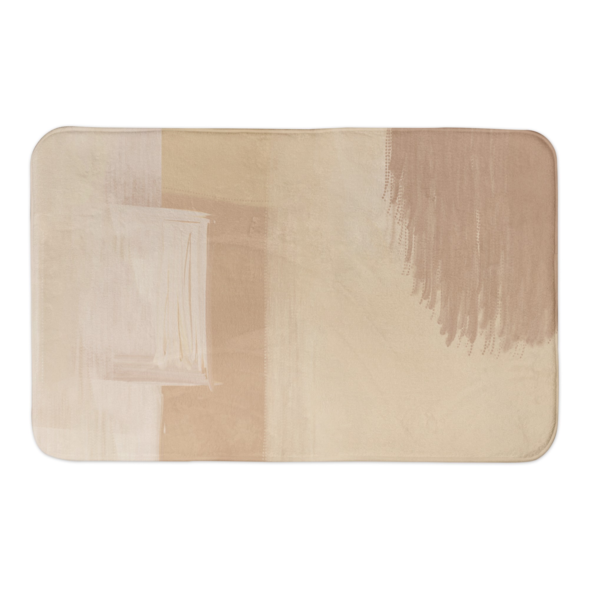Neutral Desert Abstract 21 x 34 Bath Mat