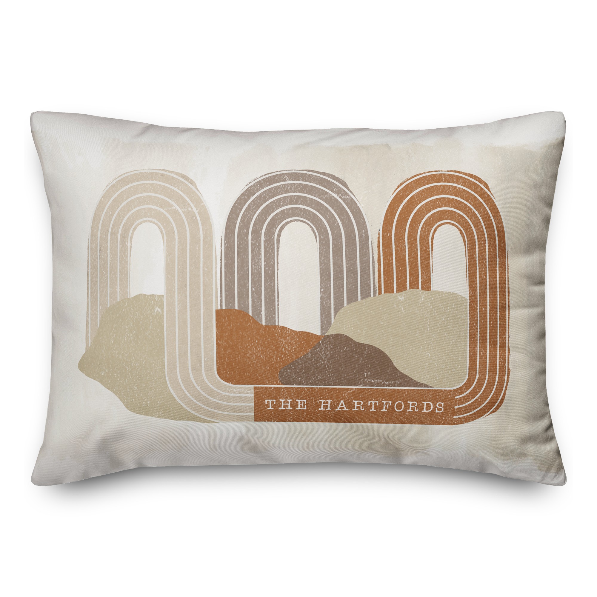 Abstract Intertwined Loops Personalized 20 x 14 Indoor / Outdoor Pillow