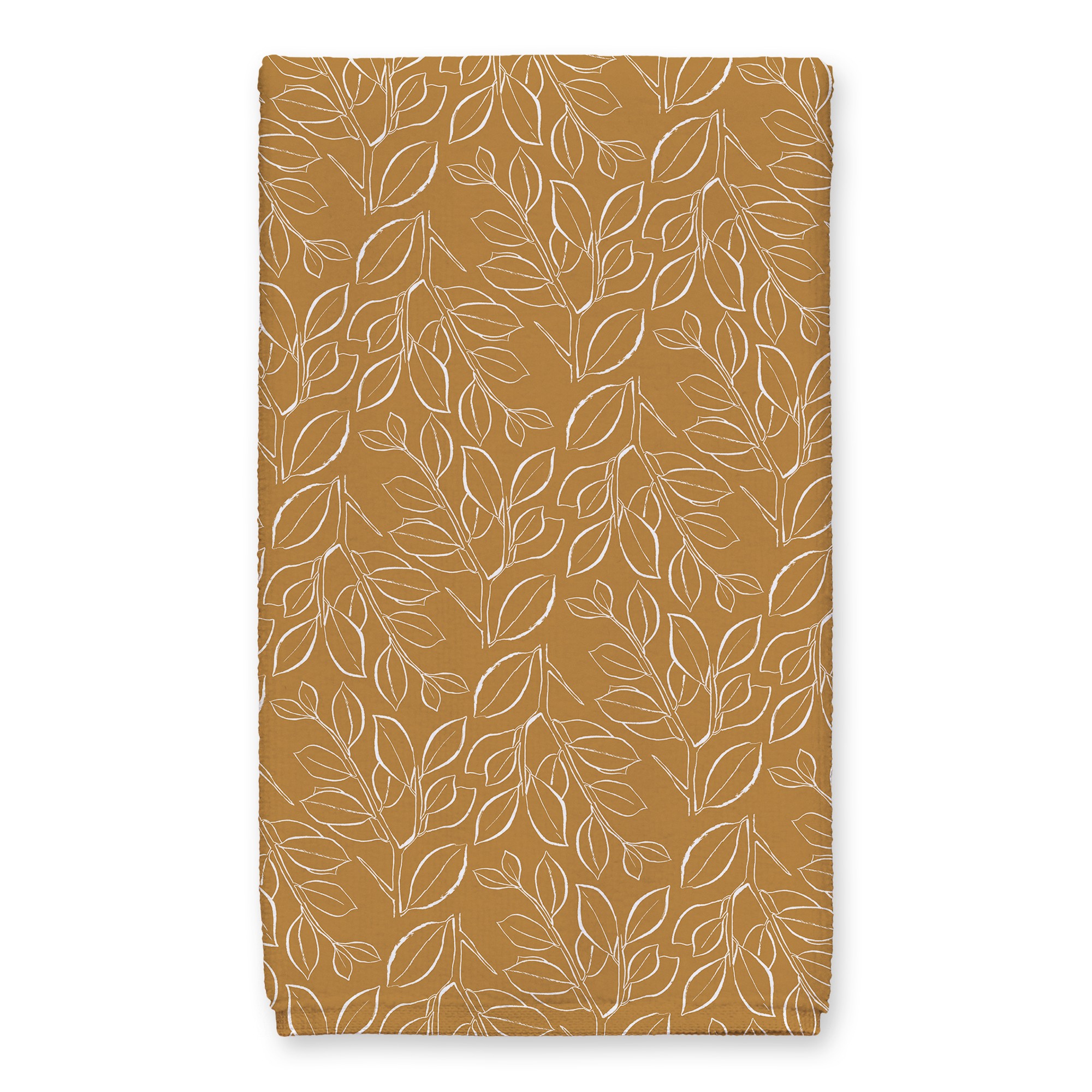 Marigold Lined Leaves 16 x 25 Towel
