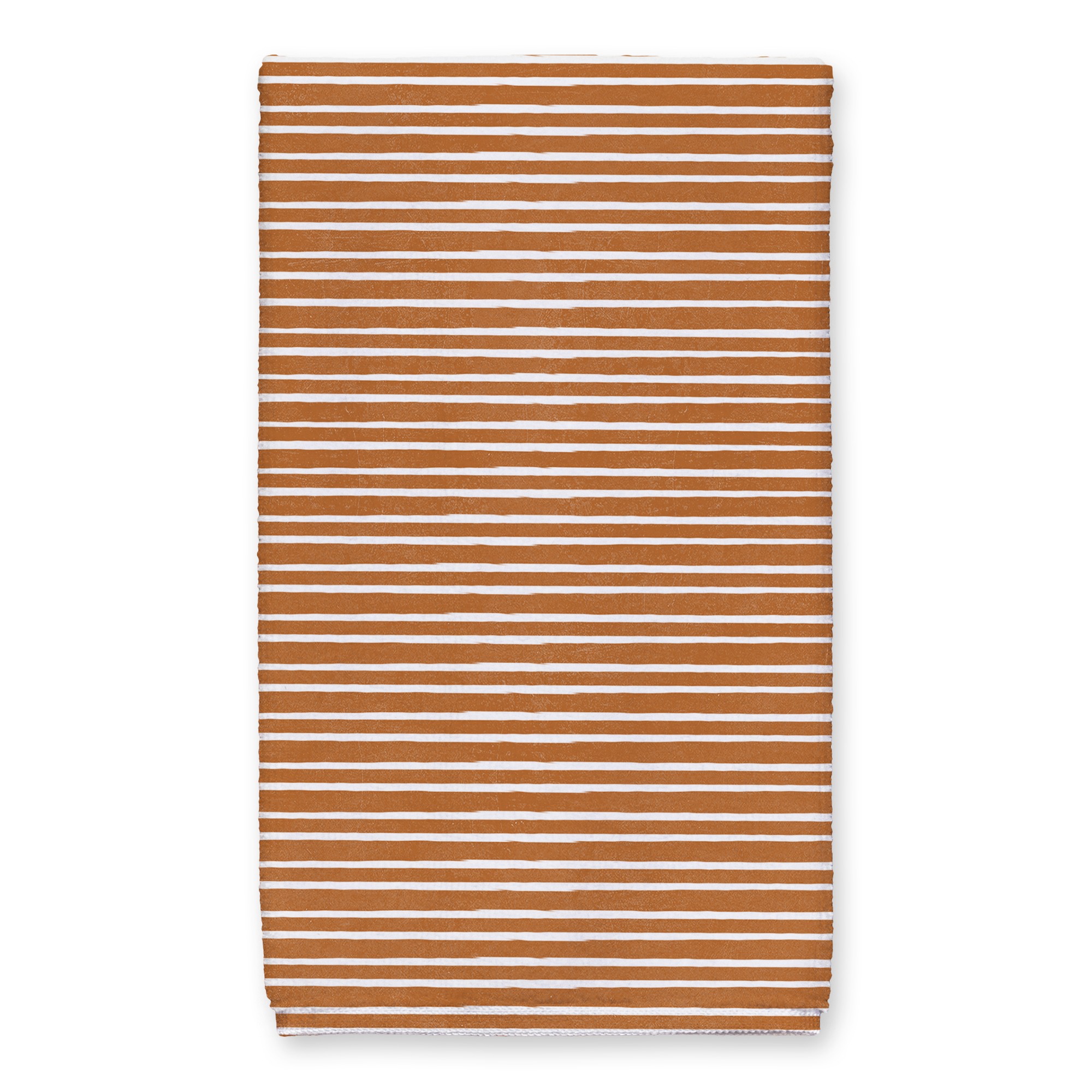 Orange and White Stripes 16 x 25 Towel