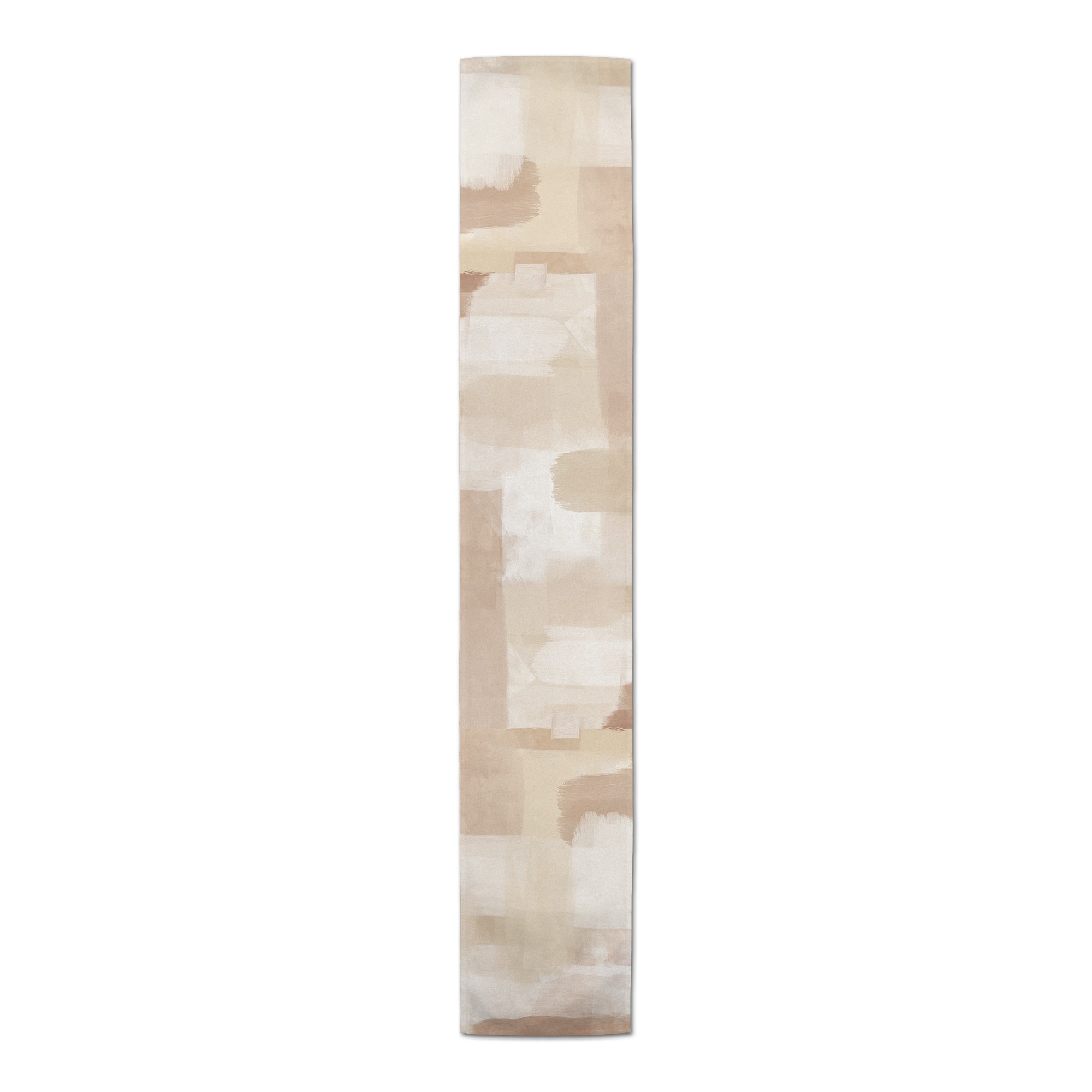Neutral Desert Abstract 16 x 90 Cotton Twill Runner