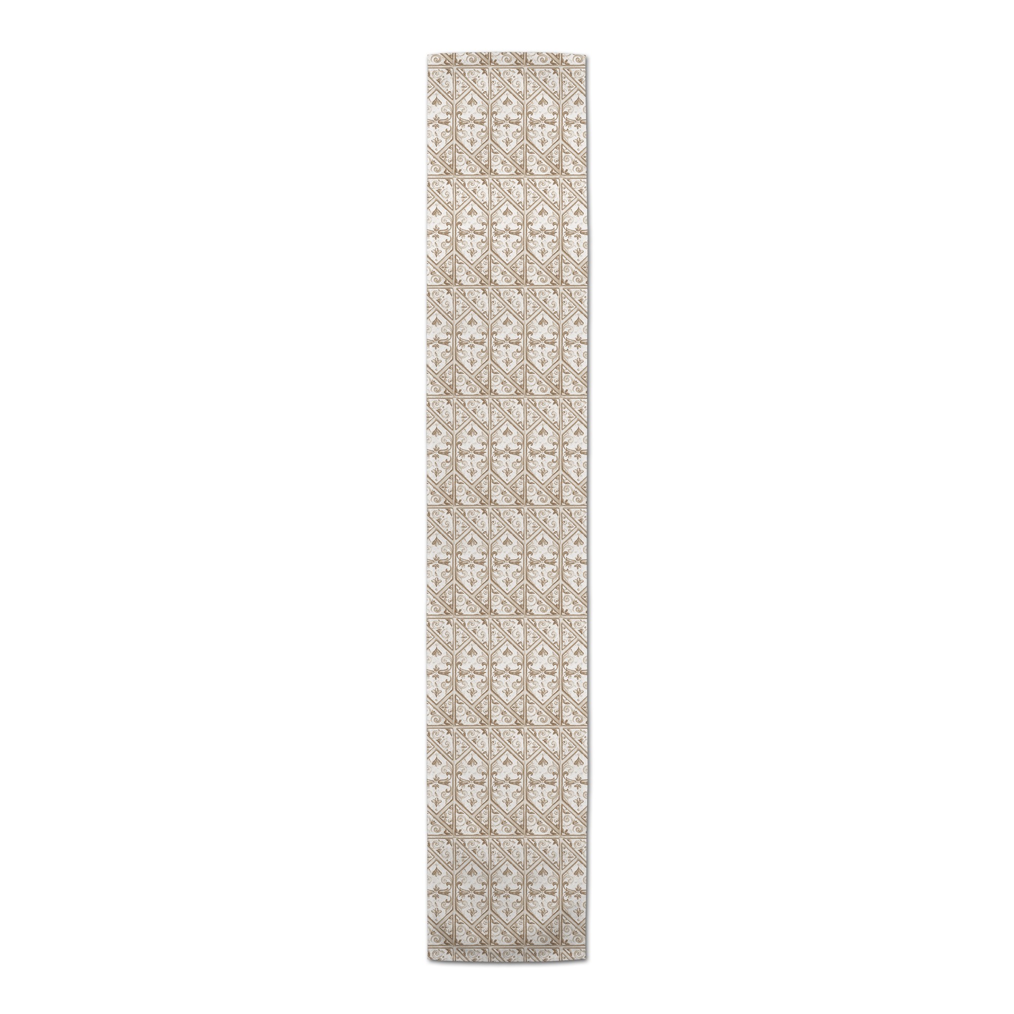 Regal Cream Pattern 16 x 90 Cotton Twill Runner