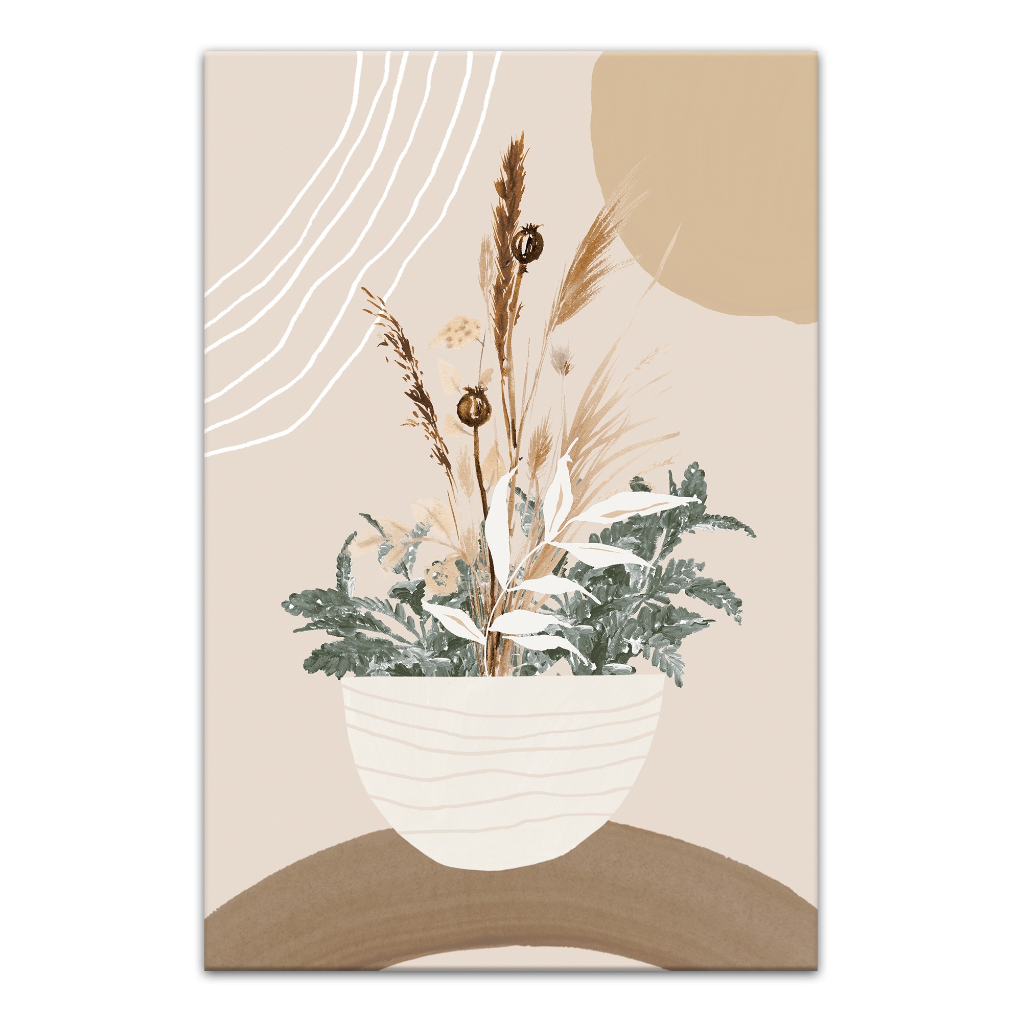 Pampas Bouquet 12 x 18 Canvas Wall Art