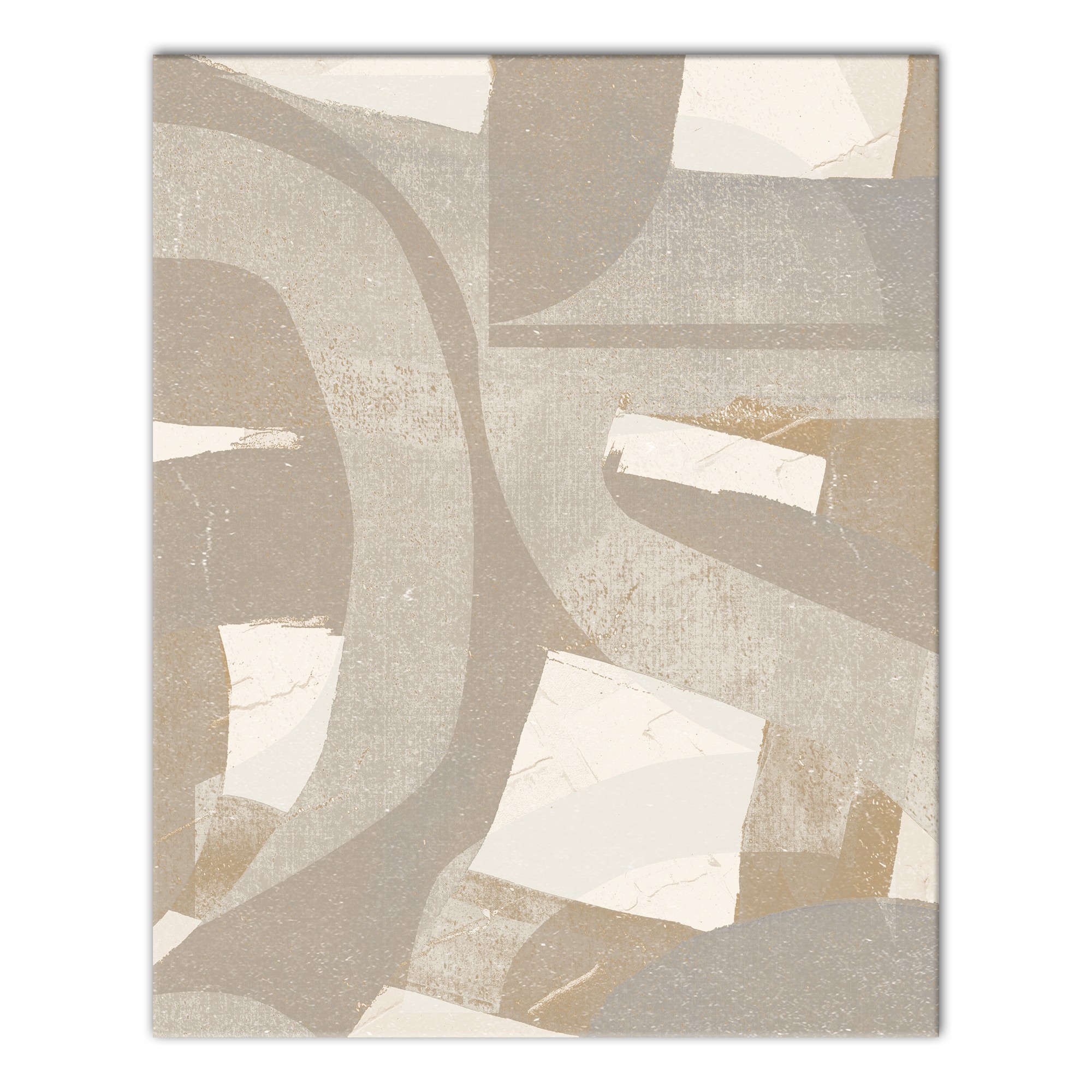 Abstract Layered Shapes 16 x 20 Canvas Wall Art