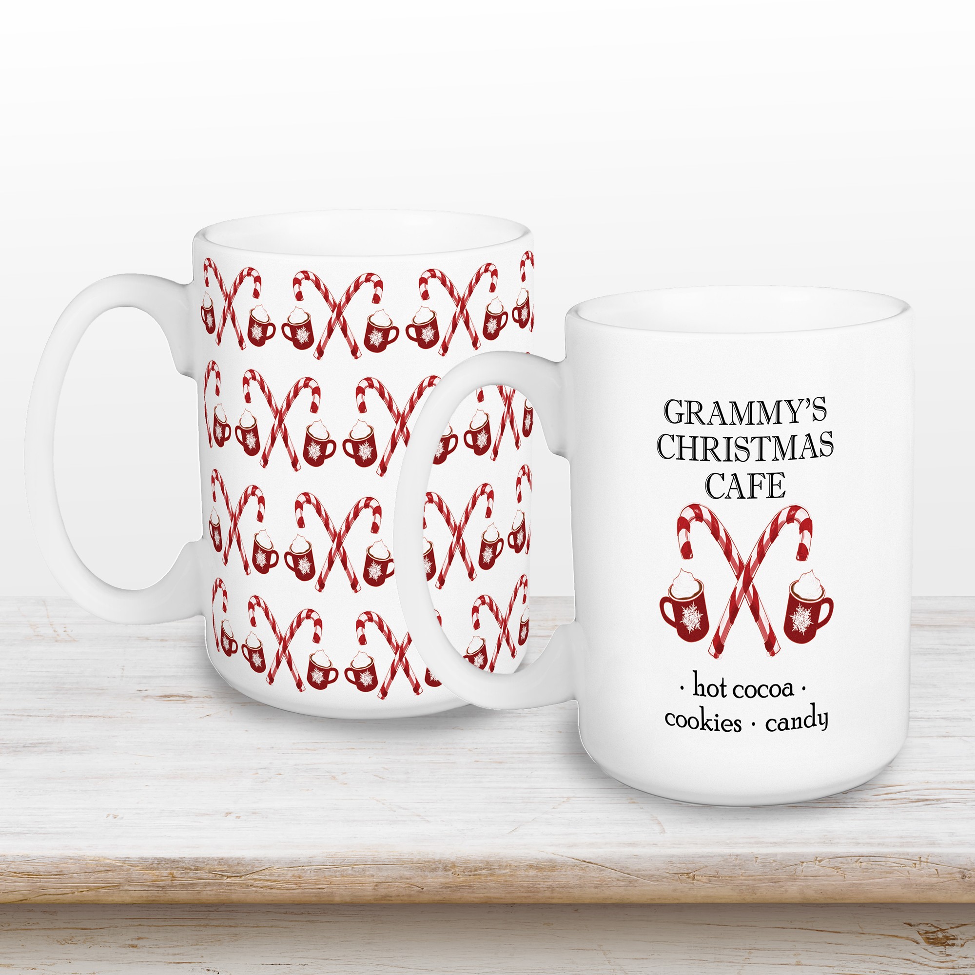 Christmas Café Personalized 5 x 4.62 Mug