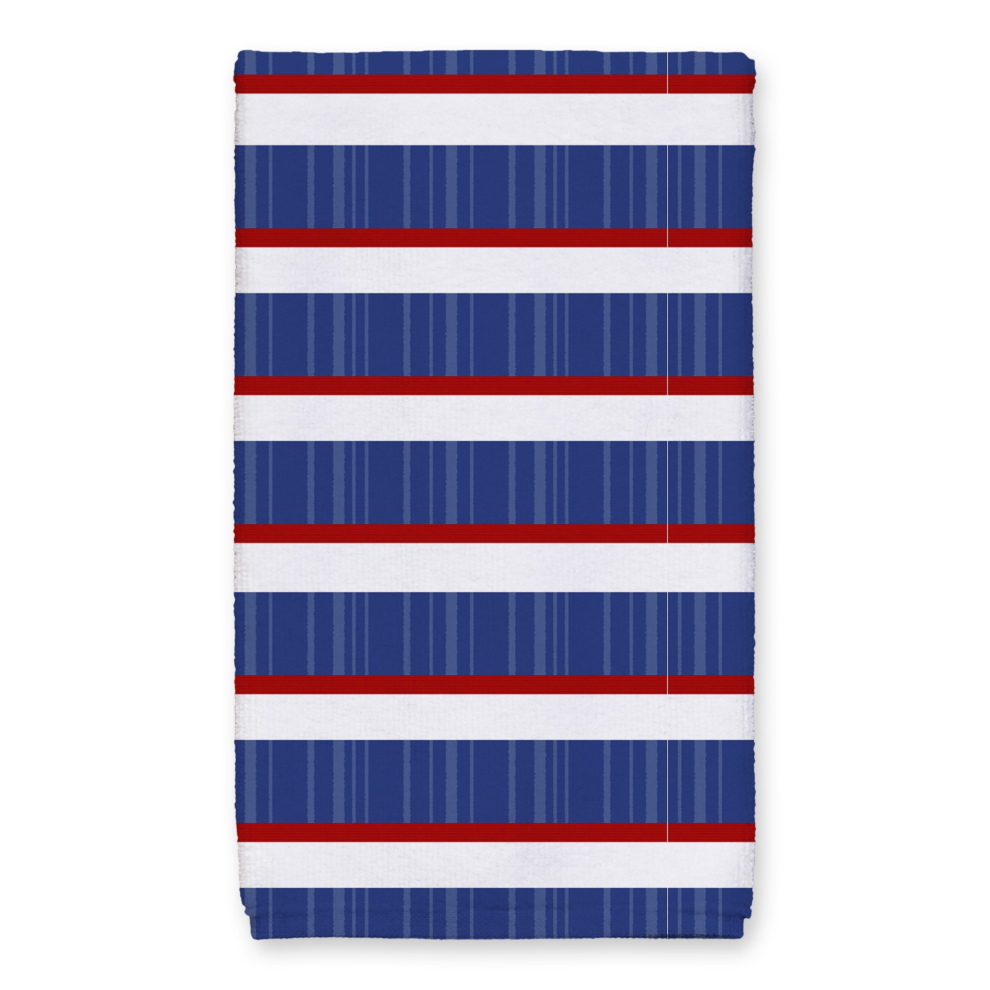 Blue and Red Stripes 16 x 25 Towel