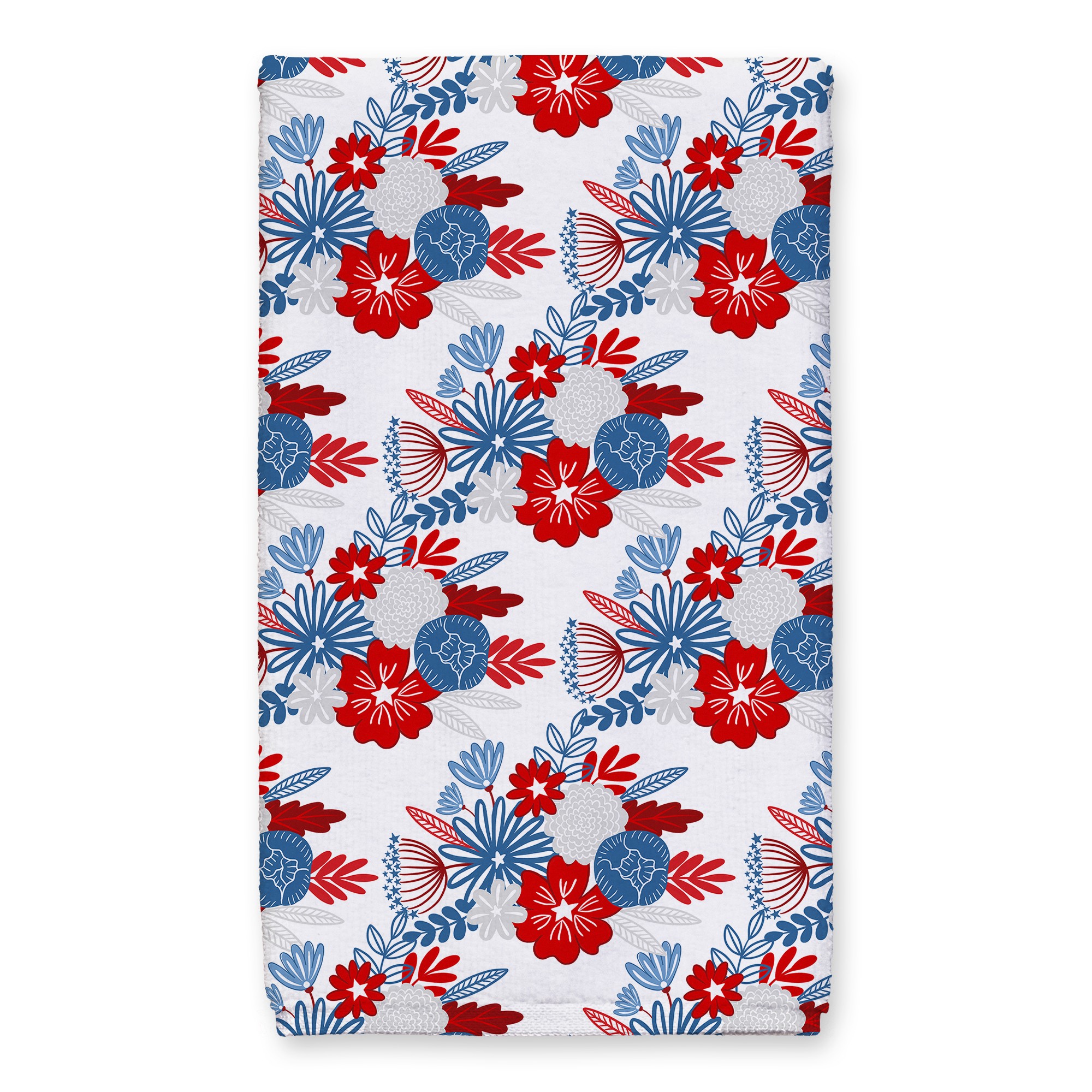 Patriotic Flower Bunch Pattern 16 x 25 Towel