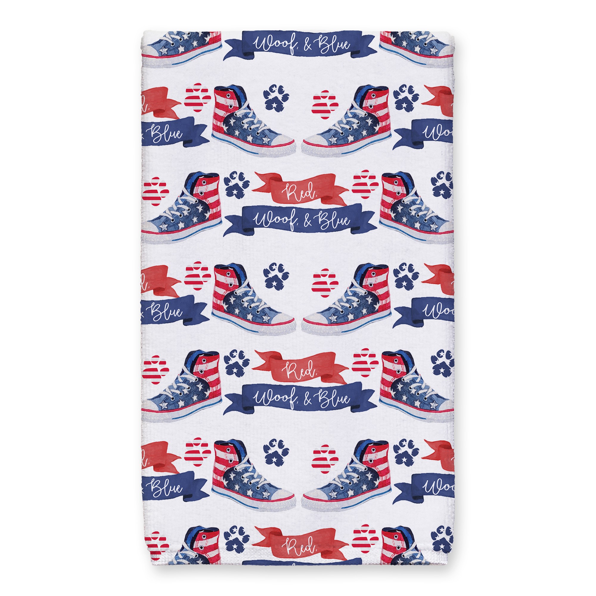 Patriotic Sneaker Pattern 16 x 25 Towel