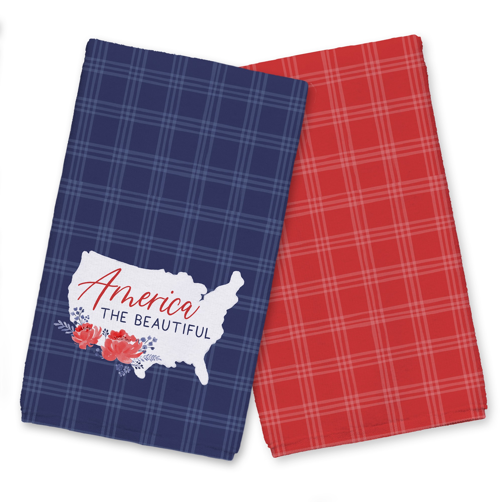 America the Beautiful Plaid 16 x 25 Towel