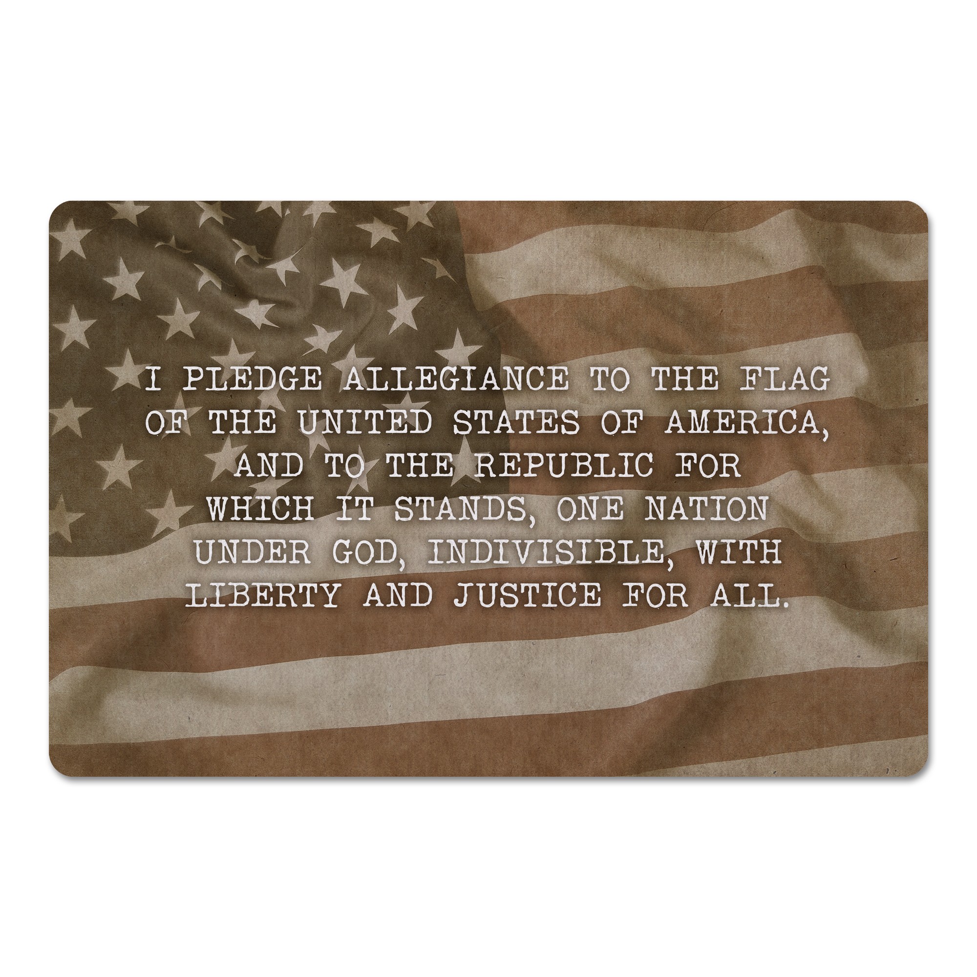 Pledge of Allegiance 18 x 27 Floor Mat