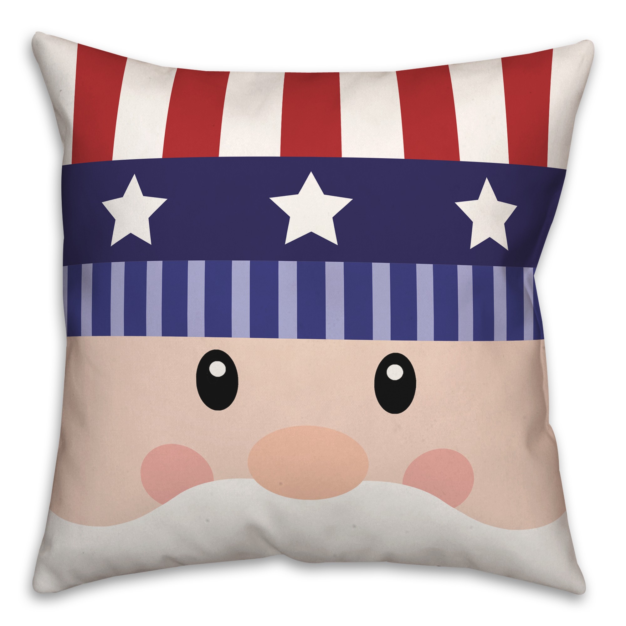 Uncle Sam Face 18 x 18 Indoor / Outdoor Pillow
