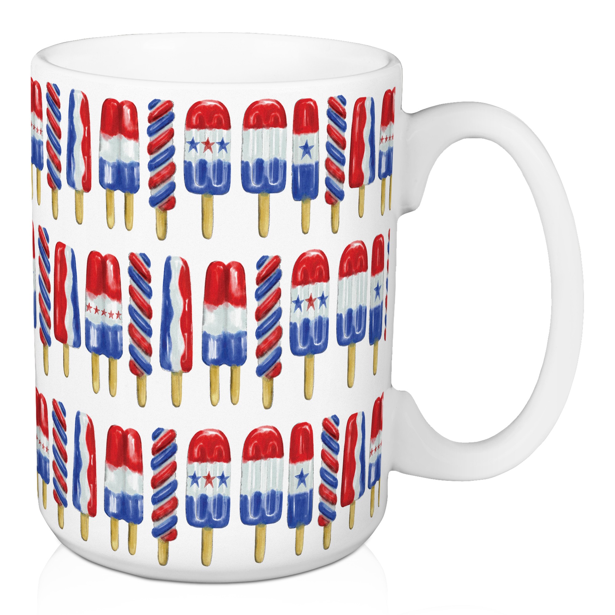 Patriotic Popsicles 5 x 4.62 Mug