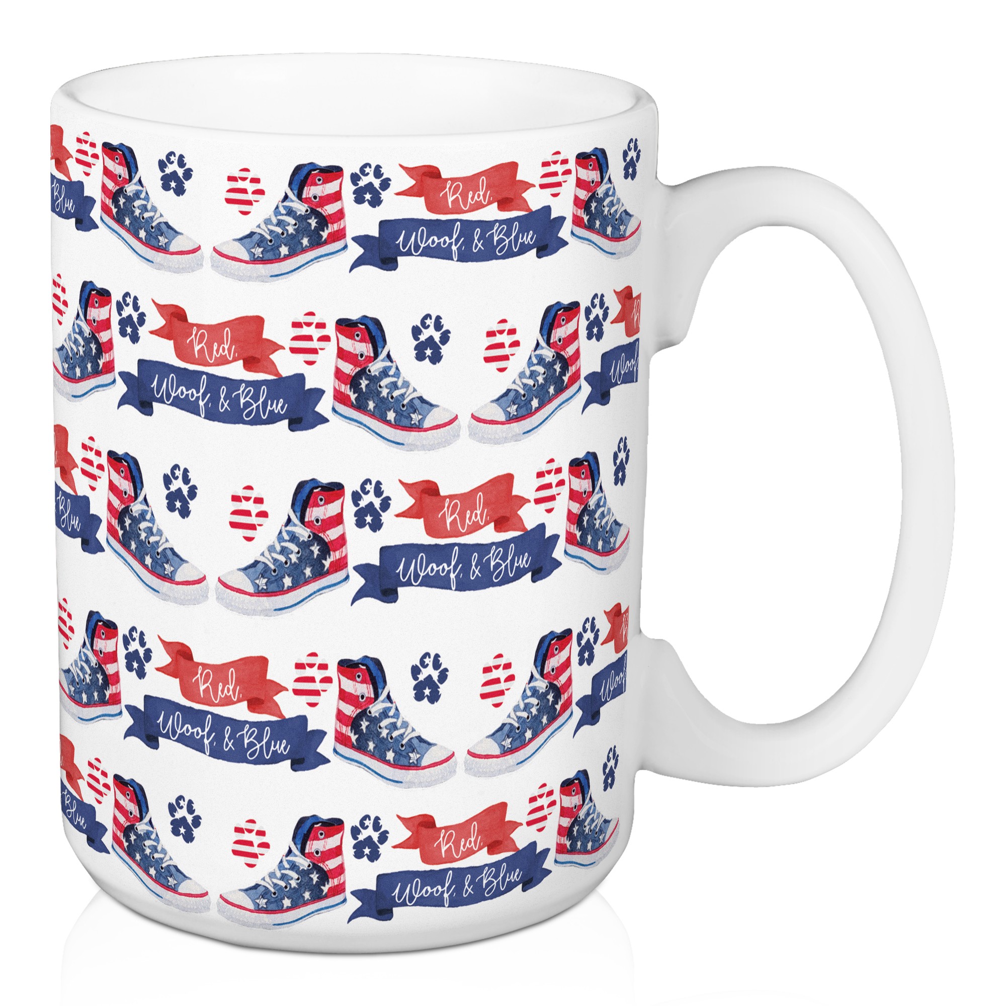 Patriotic Sneaker Pattern 5 x 4.62 Mug