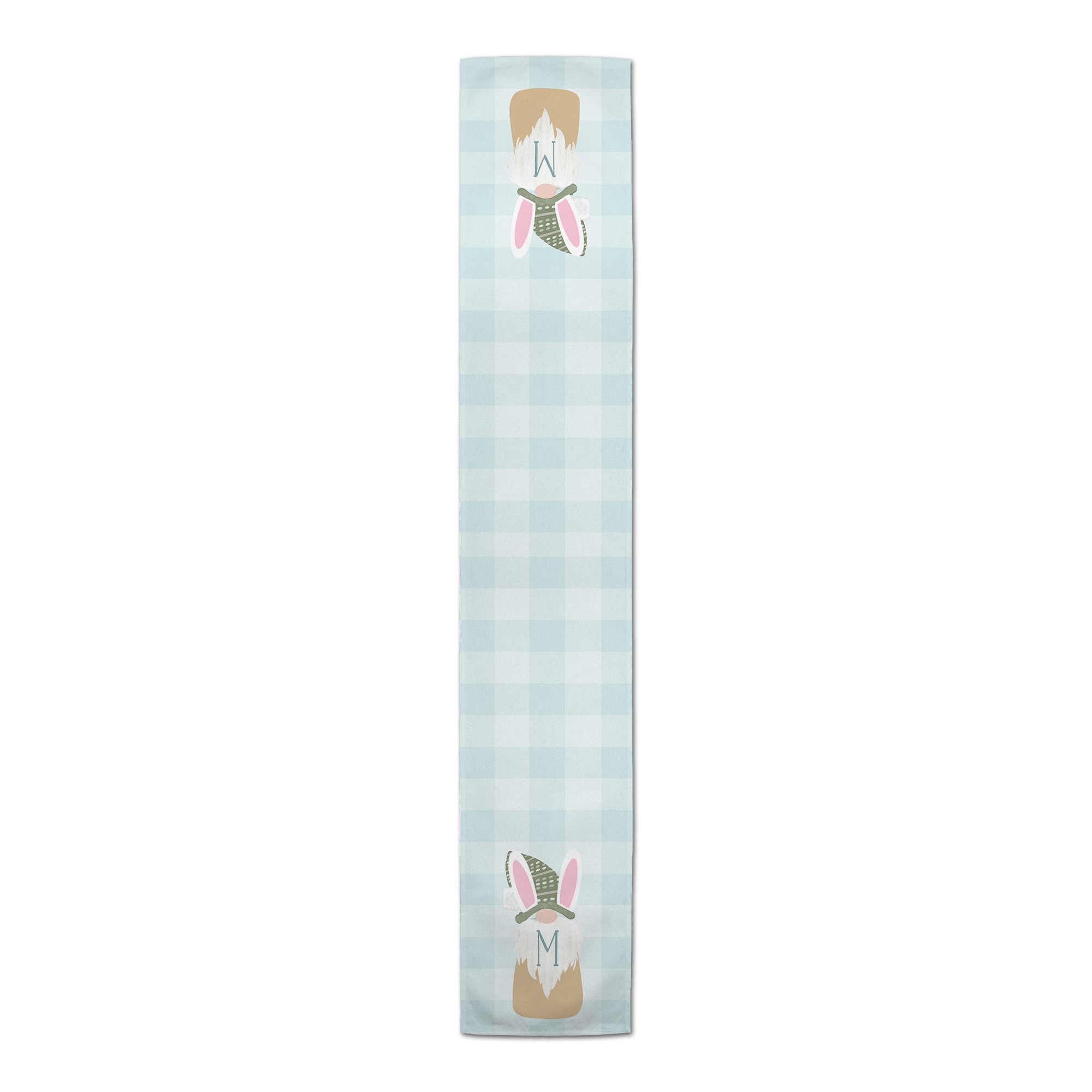 Cute Bunny Gnome Personalized 16 x 90 Outdoor Table Runner