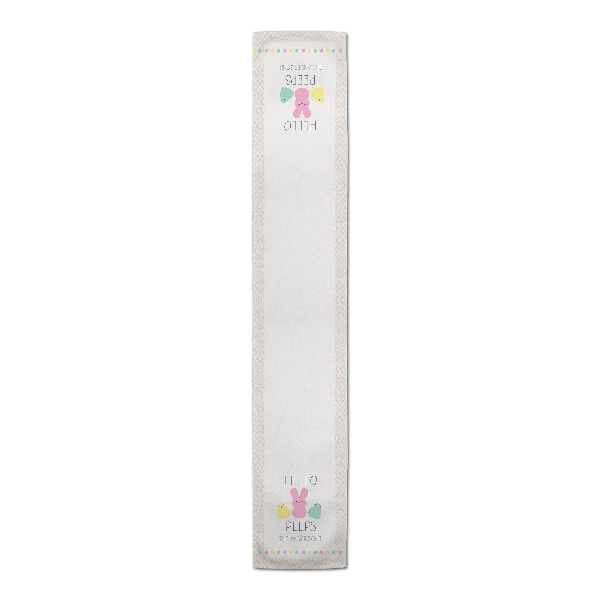 Hello Peeps Personalized 16 x 72 Outdoor Table Runner