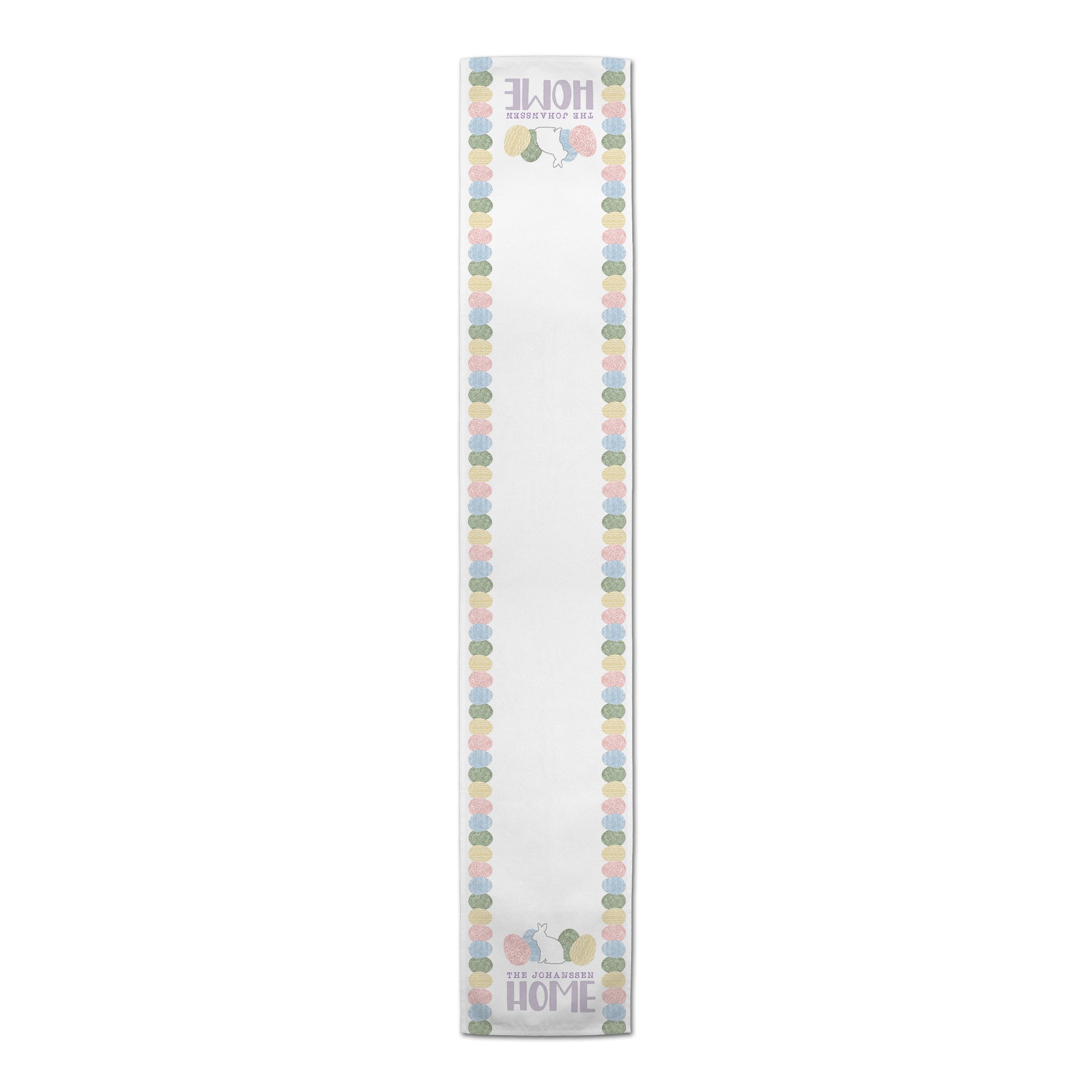Home Easter Eggs Personalized 16 x 72 Outdoor Table Runner