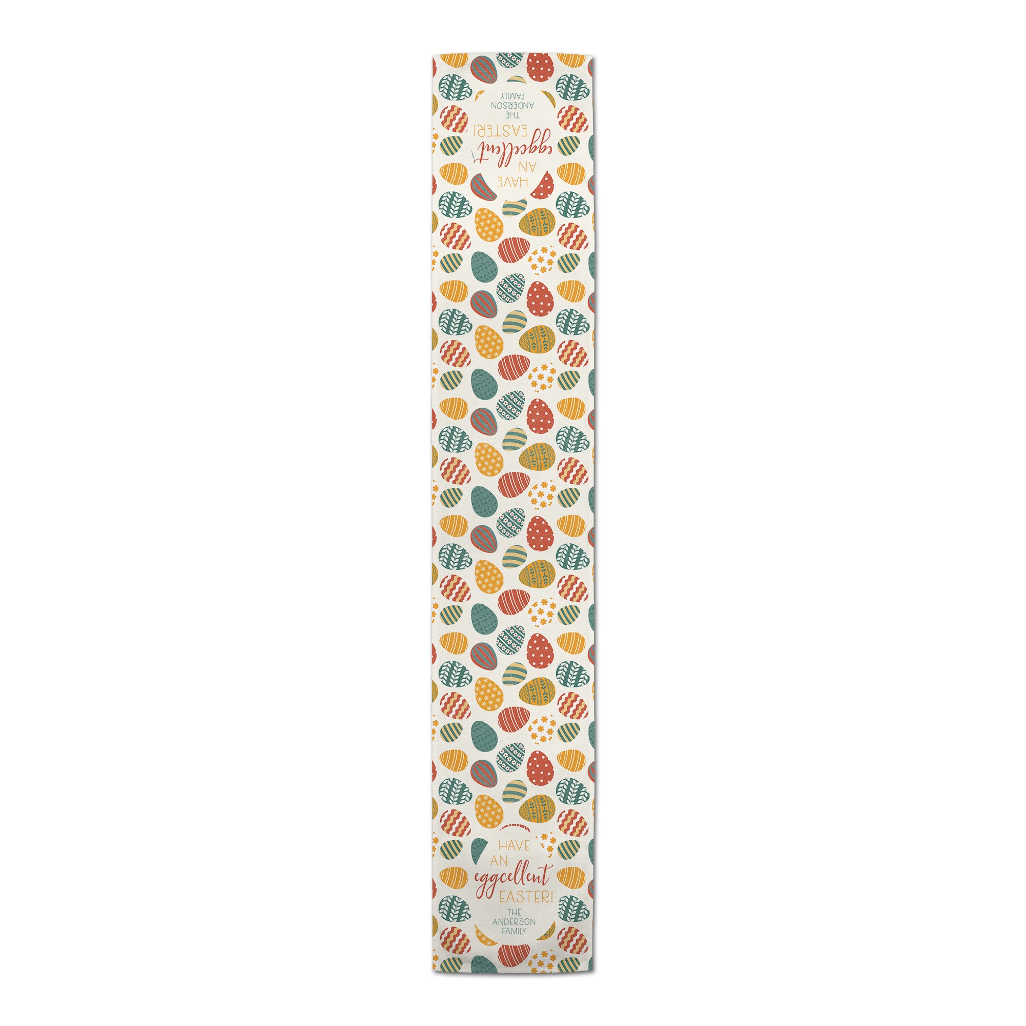 Eggcellent Easter Personalized 16 x 90 Outdoor Table Runner