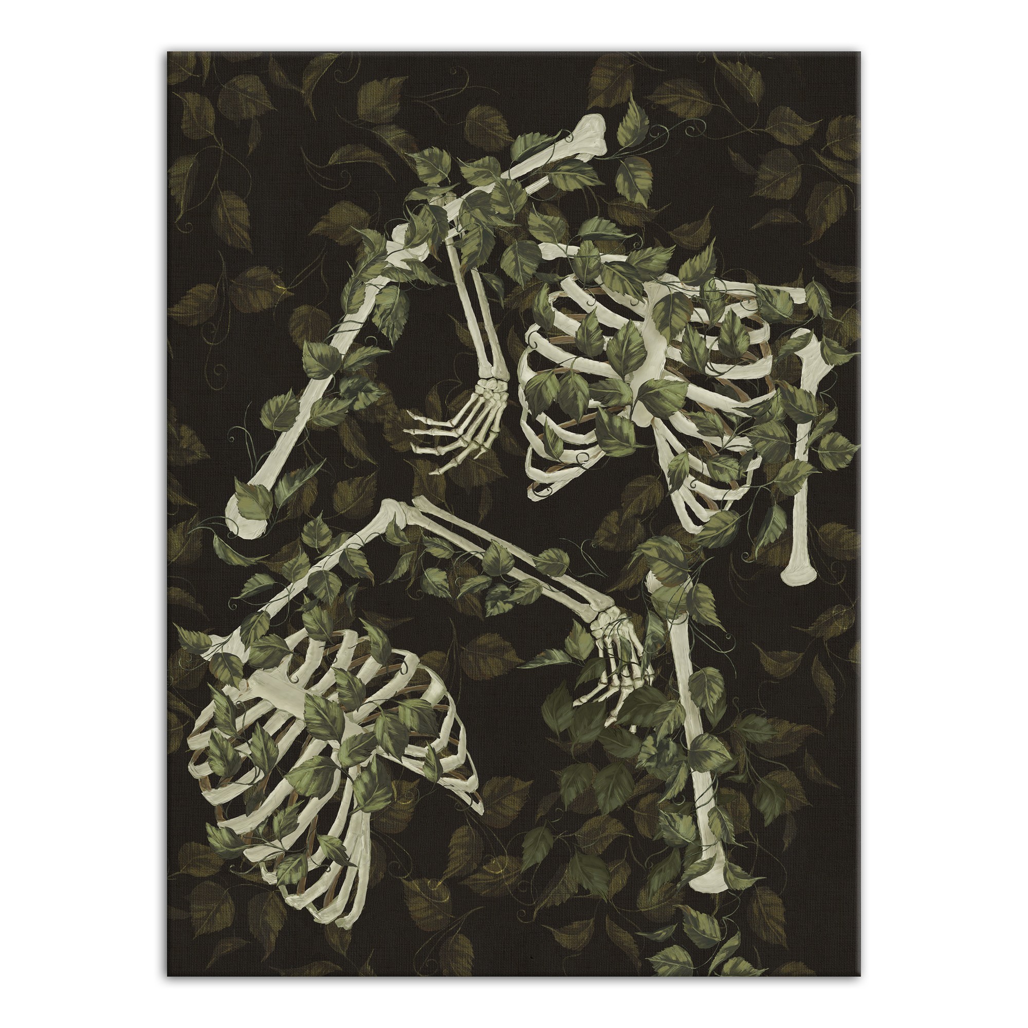 Leafy Bones 18 x 24 Canvas Wall Art