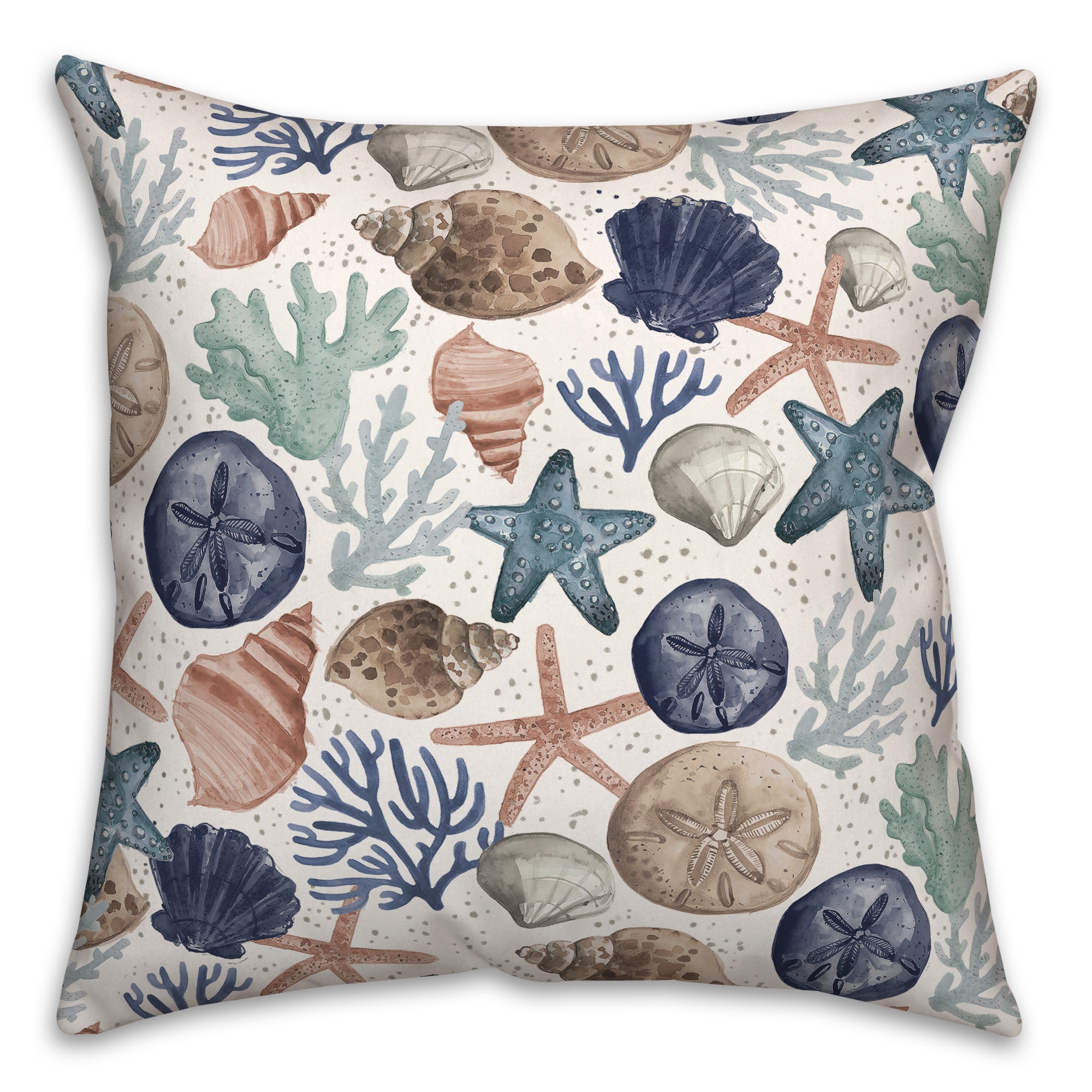 Sea Wreath 18 x 18 Indoor / Outdoor Pillow