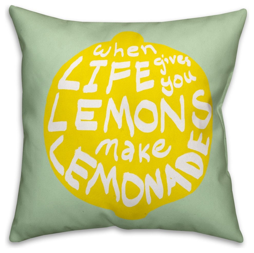 Life Gives You Lemons  Outdoor Throw Pillow