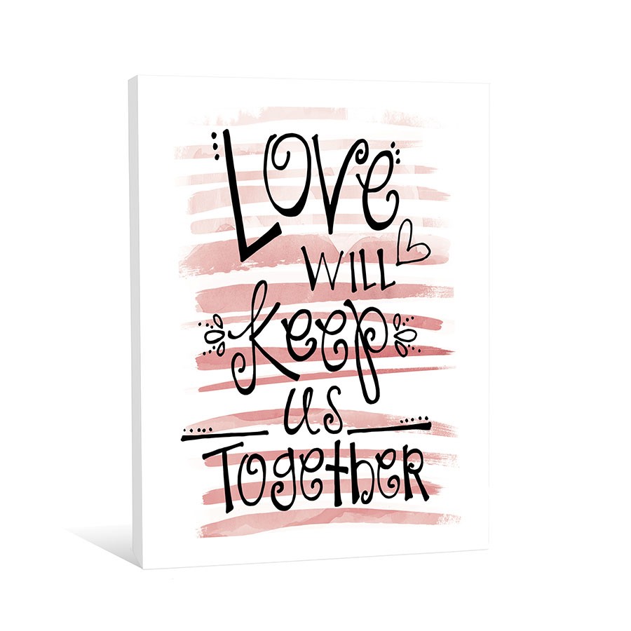 Love Keeps Us Together Canvas Wall Art