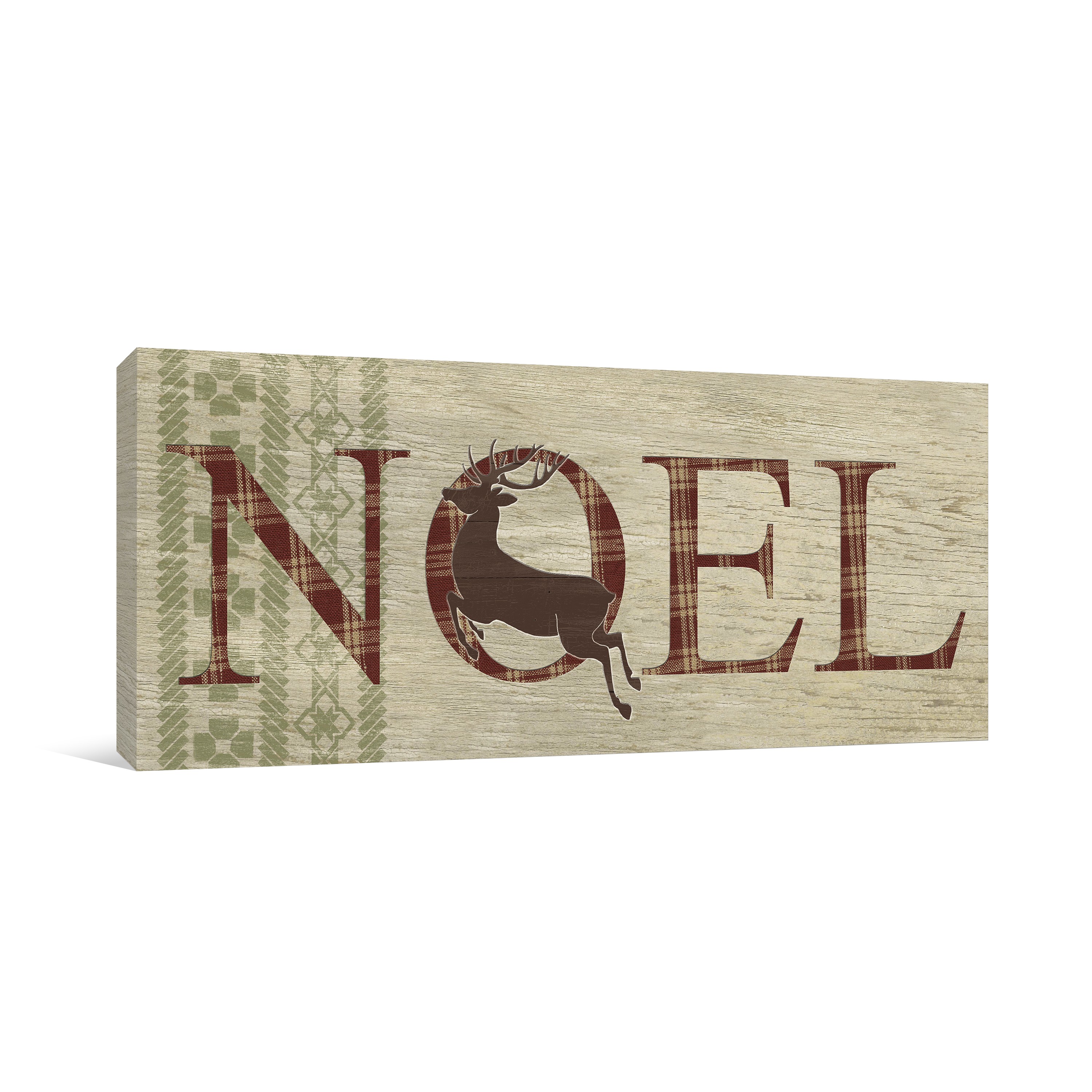 Reindeer Noel 20x10 Canvas Wall Art