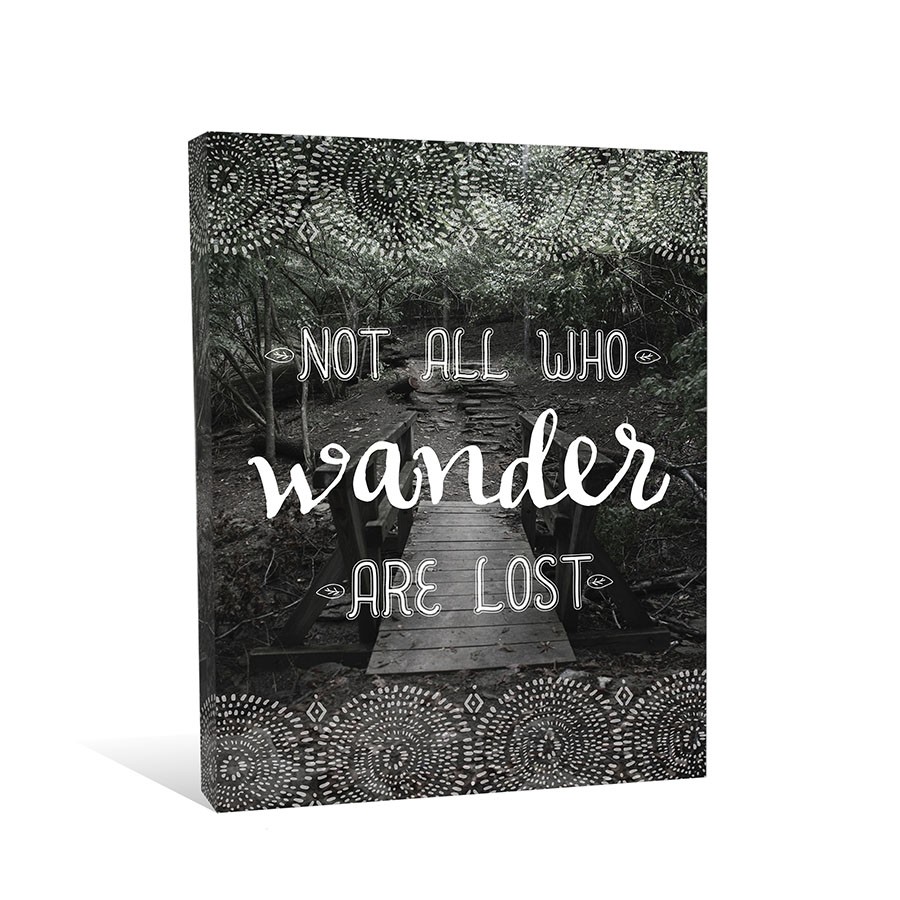 Not All Who Wander Are Lost 11x14 Canvas Wall Art