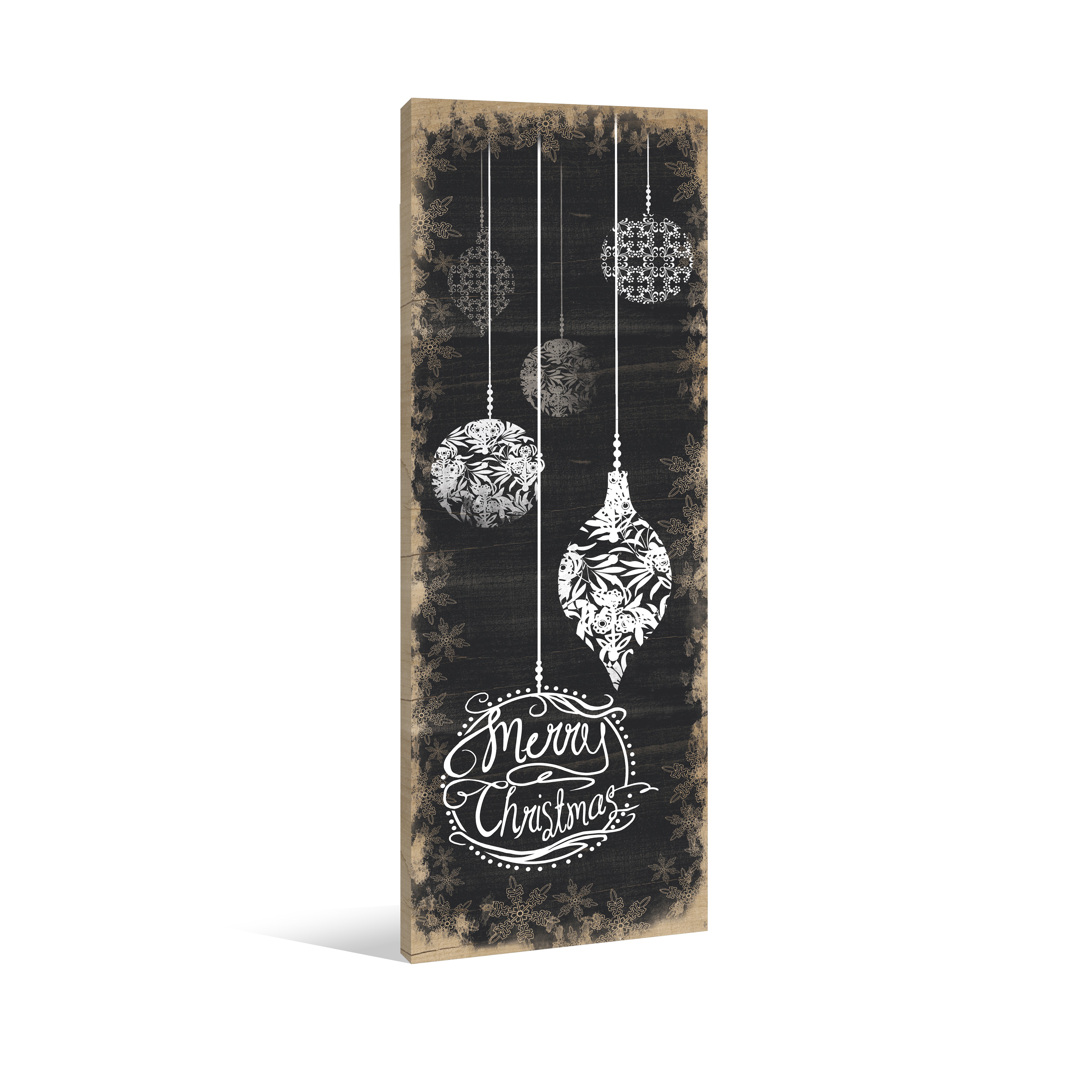 Ornamental Holiday 12x36 Canvas Wall Art