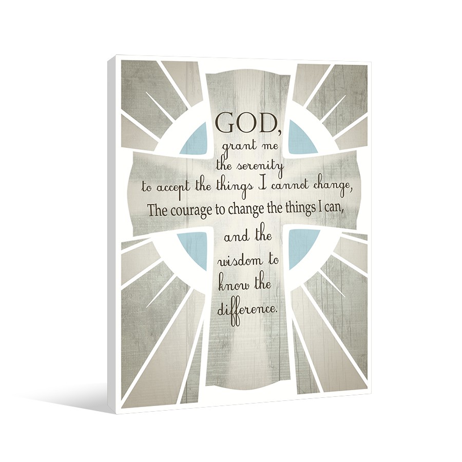Serenity Cross 16x20 Canvas Wall Art