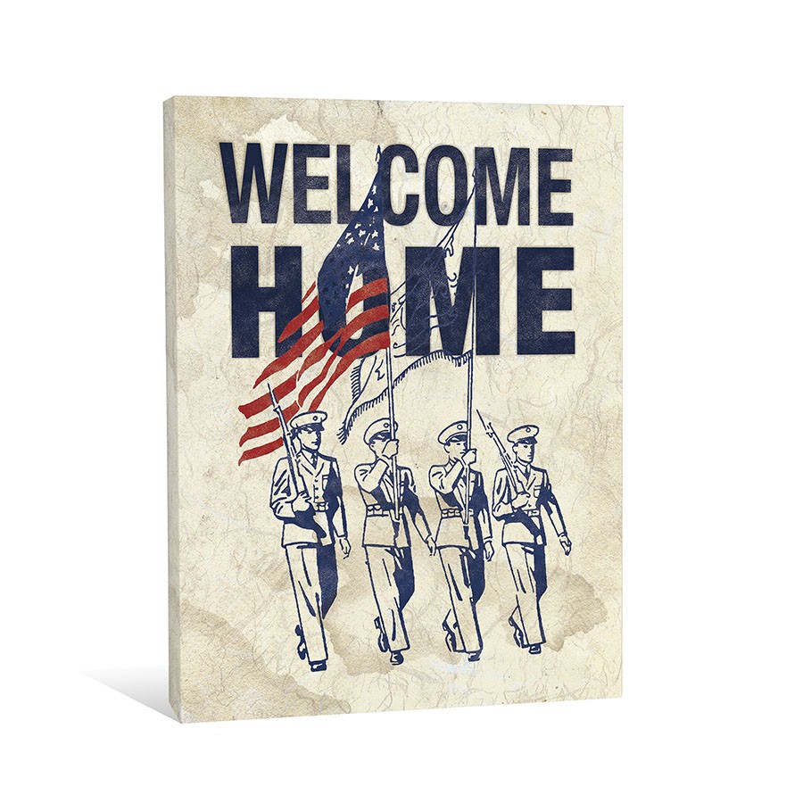 Welcome Home Soldiers Canvas Wall Art