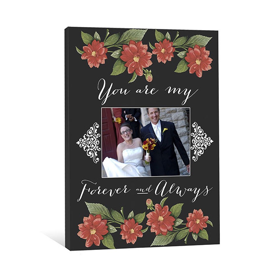 Forever And Always 12x16 Personalized Canvas Wall Art