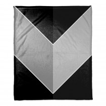 Grayscale Color Arrow 50x60 Throw Blanket
