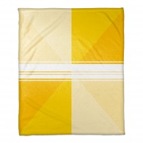 Yellow Triangle Gradient 50x60 Throw Blanket