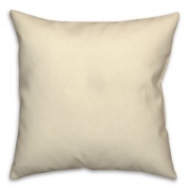 Solid Cream Pillow Throw Pillow
