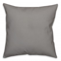 Solid Gray Pillow Throw Pillow