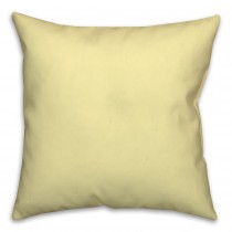 Solid Mellow Yellow Throw Pillow