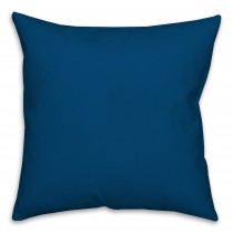Solid Navy Blue Throw Pillow 
