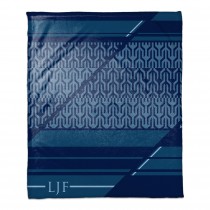 Navy Geo 50x60 Personalized Throw Blanket