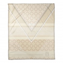 Ivory Geo 50x60 Personalized Throw Blanket