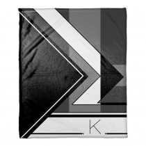 Multi Black White Toned 50x60 Personalized Throw Blanket
