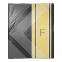 Yellow Gray Multi Shade 50x60 Personalized Throw Blanket